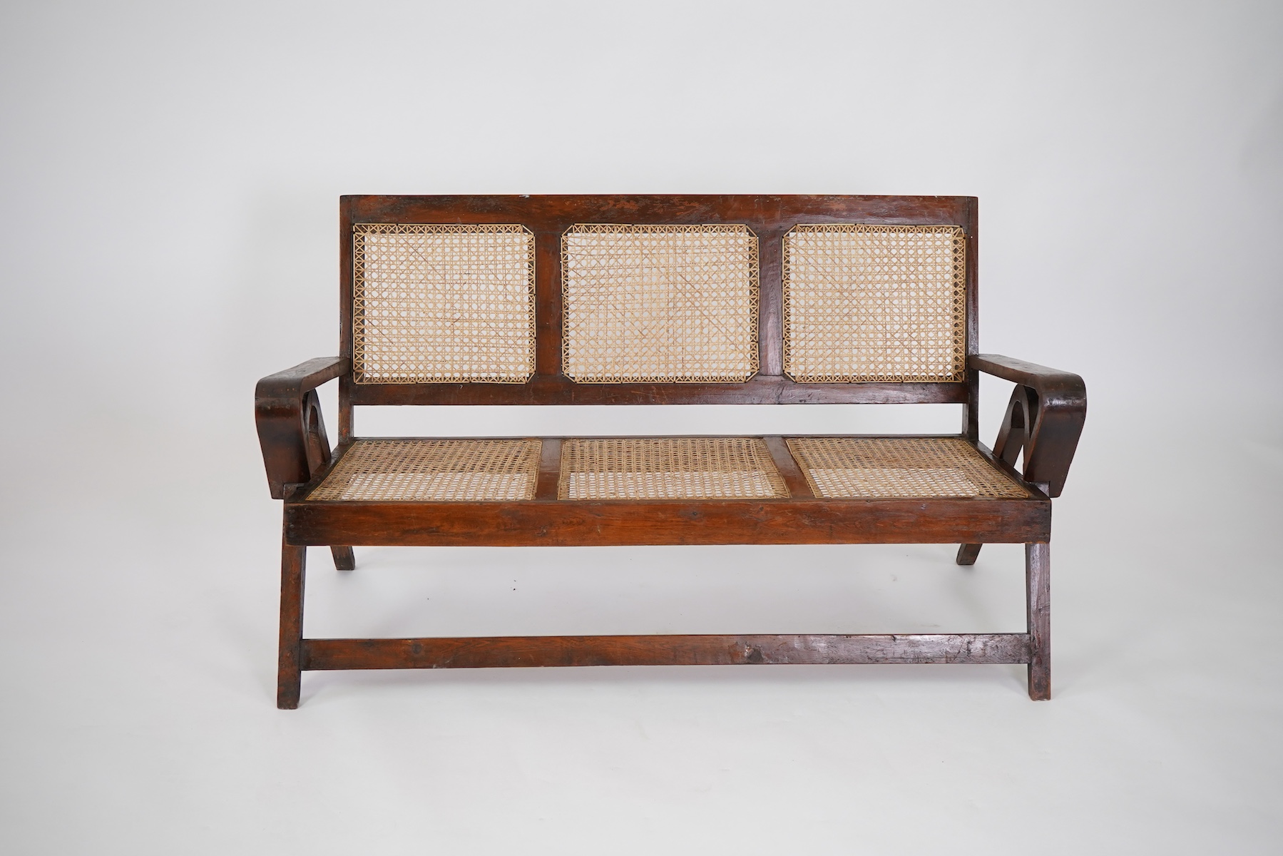 Pierre Jeanneret (Swiss, 1896-1967) for Chandigarh: A teak banquette PJ010705